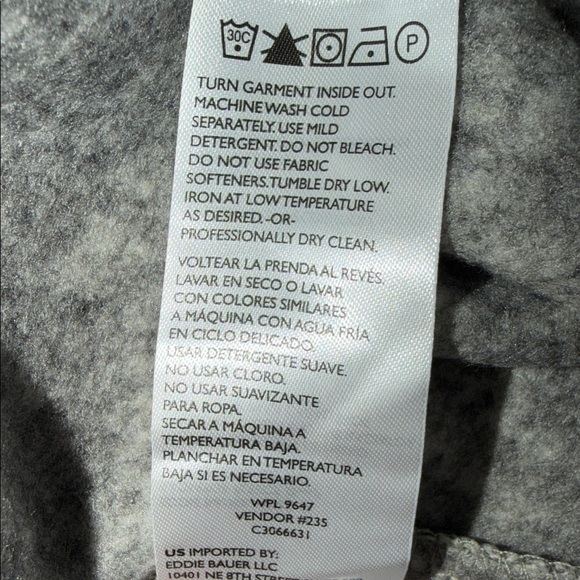 Eddie Bauer Men's Casual Preppy Fleece Mock Collar Pull Over Size L NWT - Picture 7 of 8